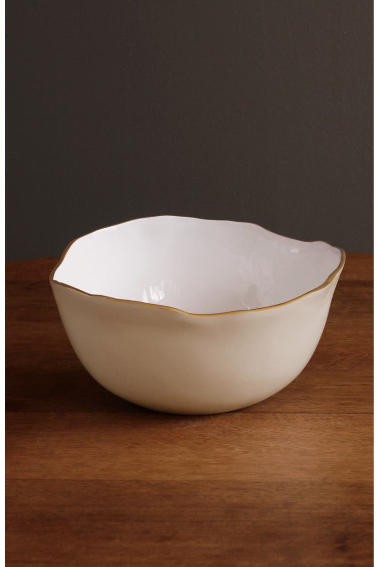 Encanto Osaka Large Bowl, Alternate, color, Cream and White