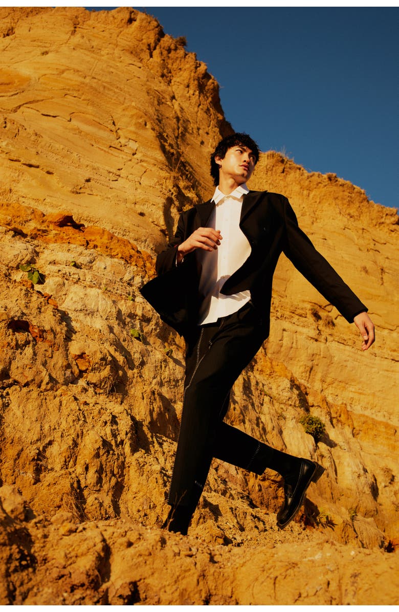 PCFG Cotton Free Heaven Casual Two Zipped Pant, Alternate, color, Black