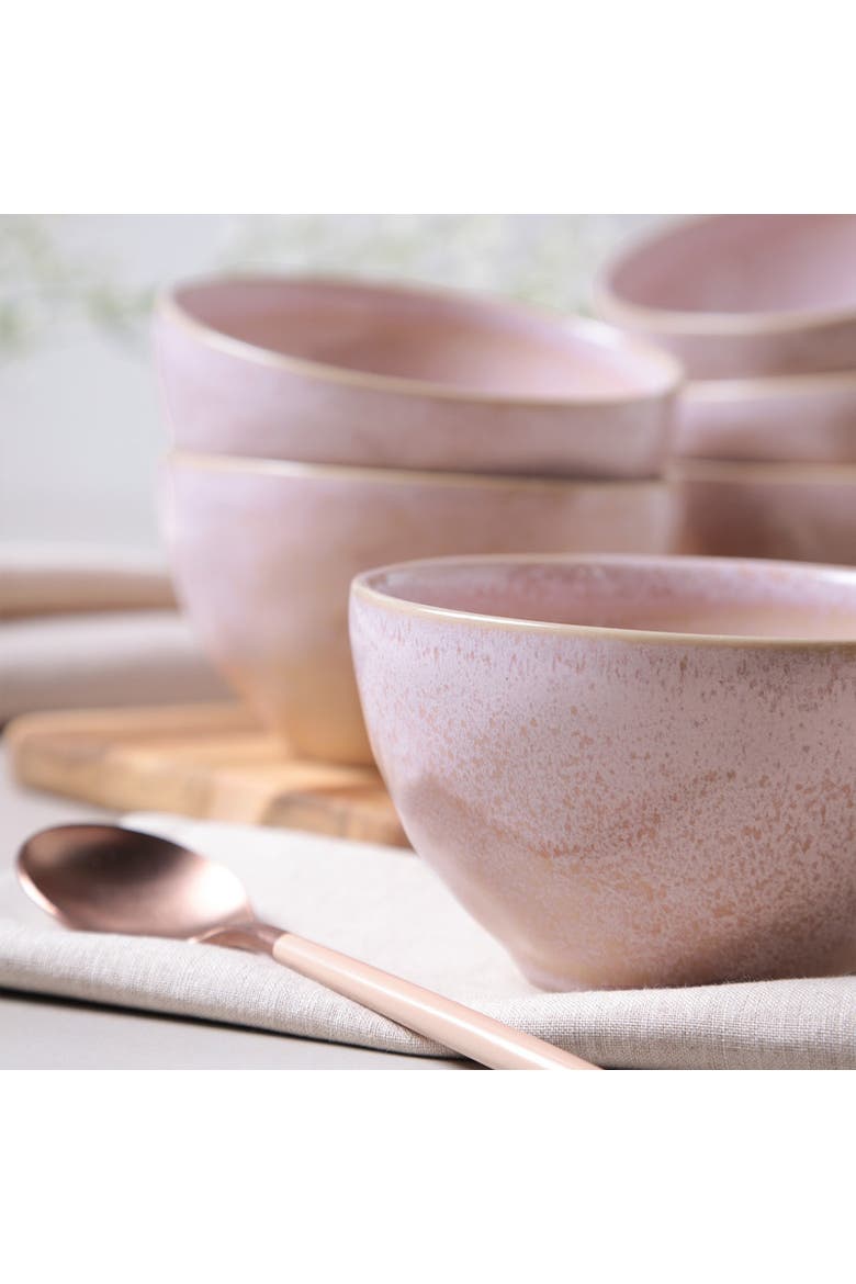 Organic Soup/Dessert Bowl Set of 6, Alternate, color, Litchi