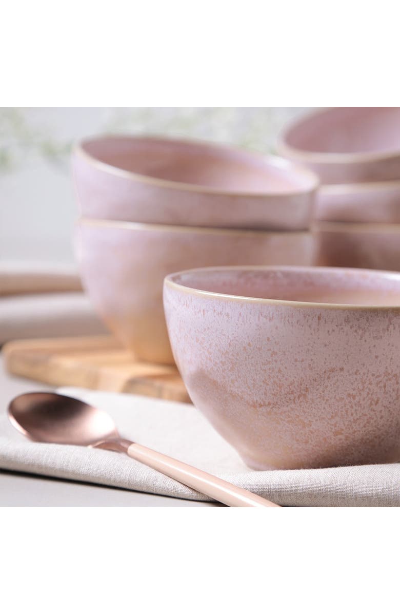 Porto Brasil Organic Soup/Dessert Bowl - Set of 6, Alternate, color, Litchi