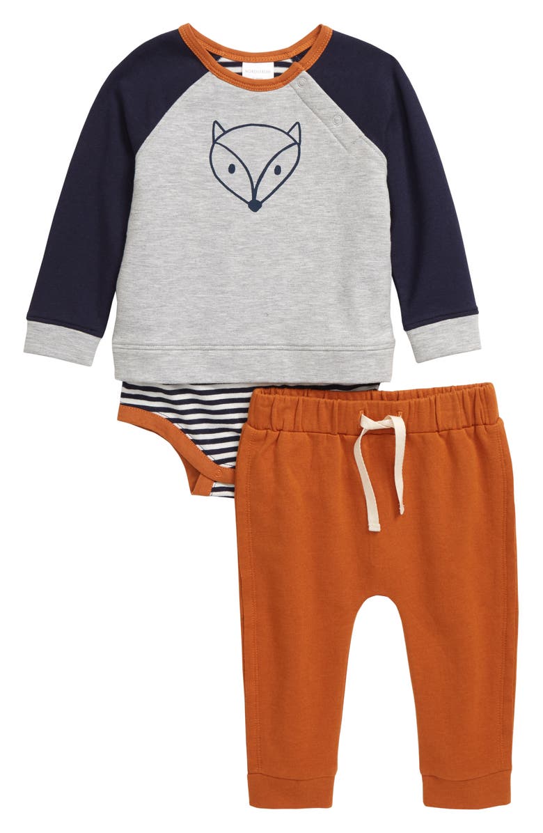 Nordstrom Baby Sweatshirt Bodysuit & Sweatpants Set, Main, color,