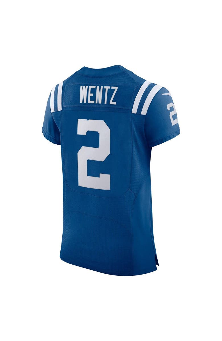Nike Men's Nike Carson Wentz Royal Indianapolis Colts Vapor Elite Player Jersey, Alternate, color, 