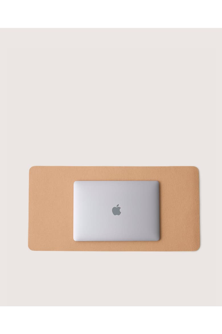 Mosen Merino Wool Medium Desk Pad, Main, color, Latte