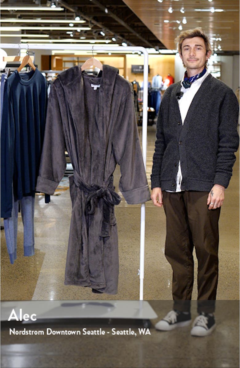 Fleece Hooded Robe, sales video thumbnail