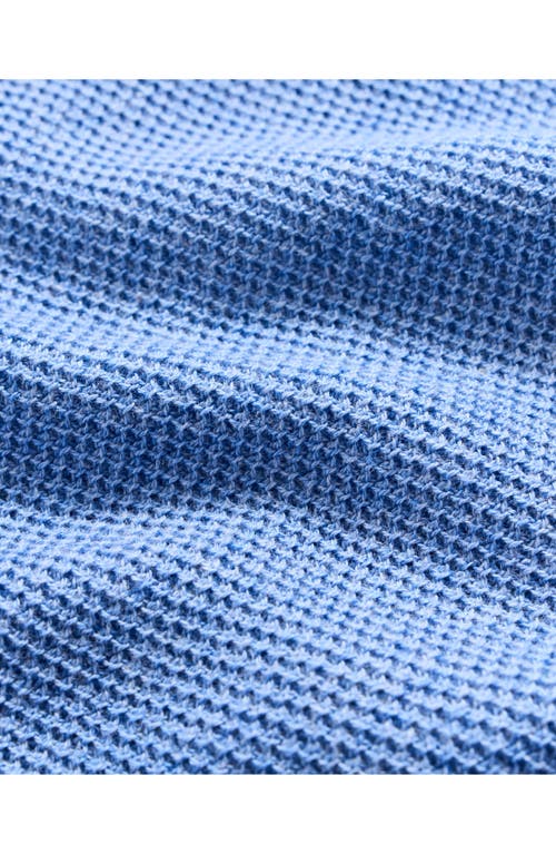 Billy Reid Pique Sweater Polo In Blue