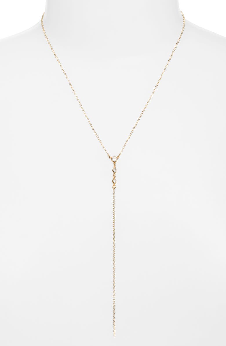 Set & Stones Miley Lariat Necklace, Alternate, color, Gold