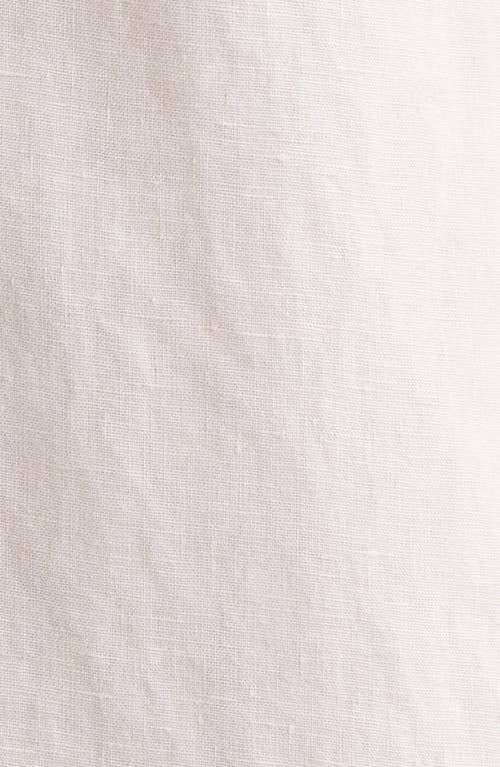 Nordstrom Solid Short Sleeve Linen Button-up Shirt