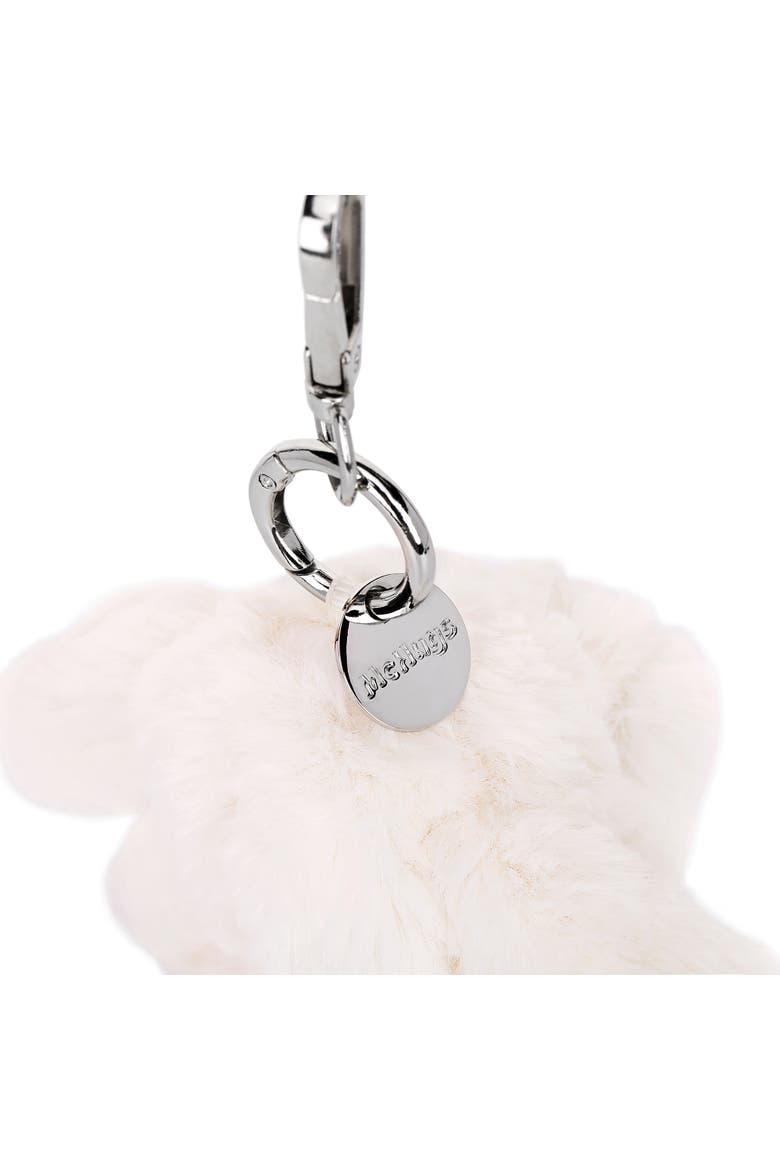 Plush Bag Charm Joyce Cream Dog, Alternate, color, Multicolored