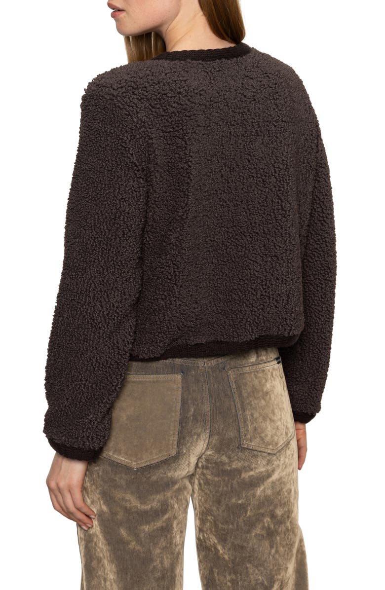 Sanctuary Cuddle Up Faux Shearling Cardigan, Alternate, color, Semi Sweet