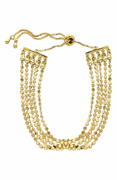 Panacea Multi Row Slider Bracelet