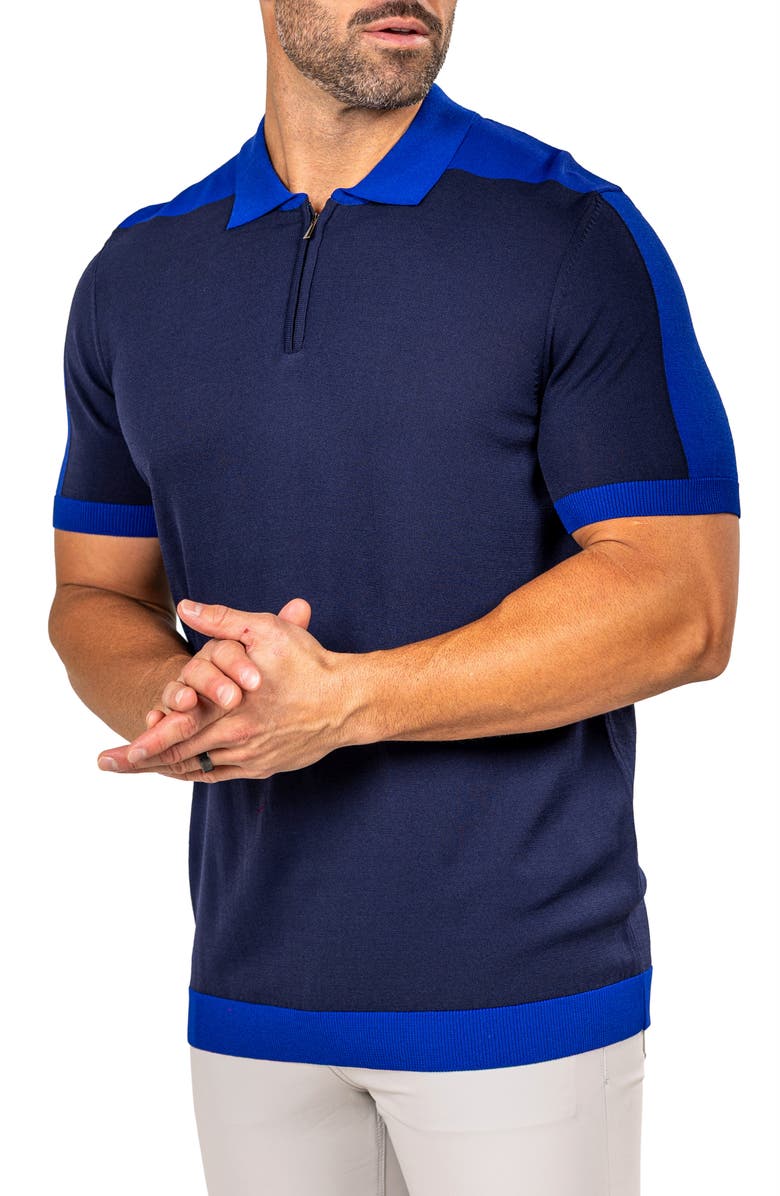 Maceoo Marthy Blue Polo, Alternate, color,