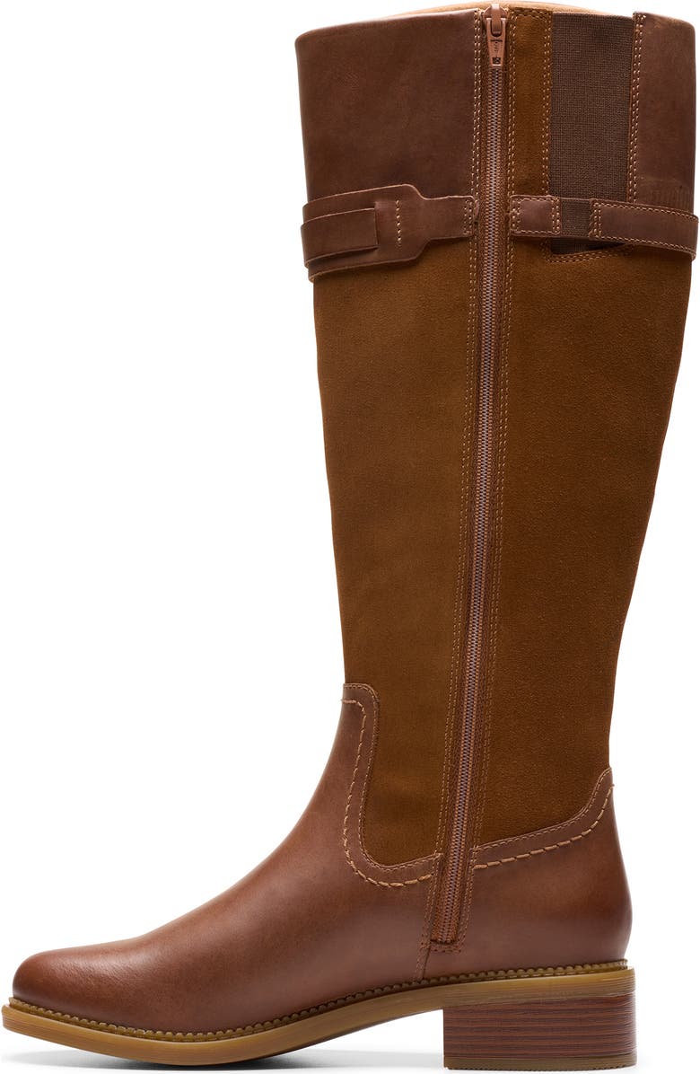 Clarks<sup>®</sup> Maye Carly Buckle Strap Boot, Alternate, color, Tan