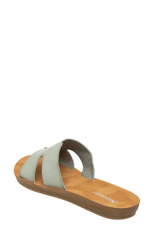 Antelope Bliss Corner Slide Sandal In Grey