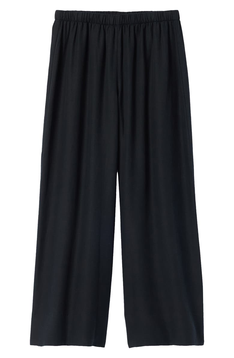 Vuori Trestles Twill Everyday Wide Leg Crop Pants, Alternate, color, Black