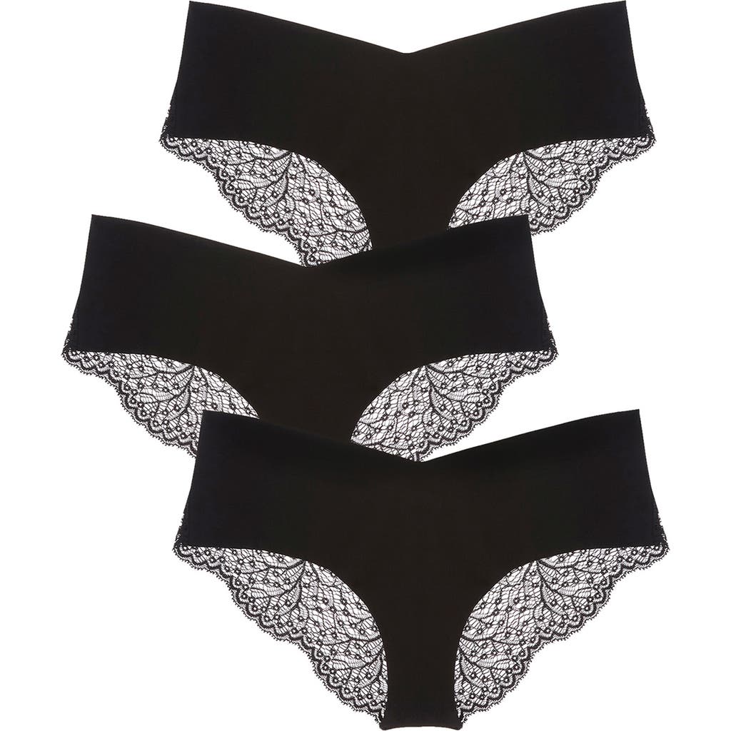 JOURNELLE Allegra Jolie 3-Pack Hipster Briefs in Noir  product