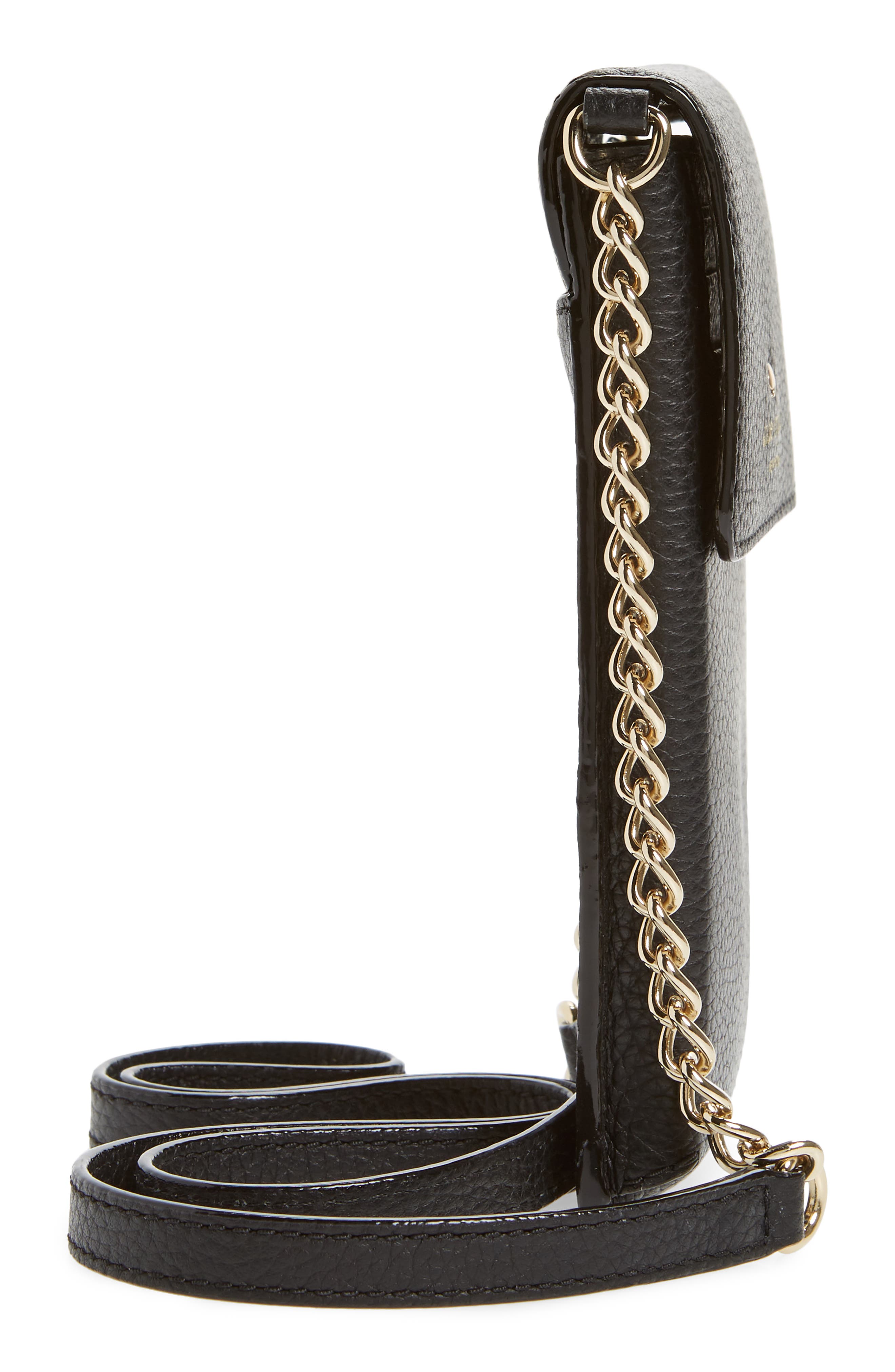 Kate Spade New York north/south leather smartphone crossbody bag, Alternate, color, 