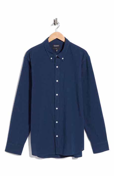 Everyday Slim Fit Long Sleeve Cotton & Linen Shirt