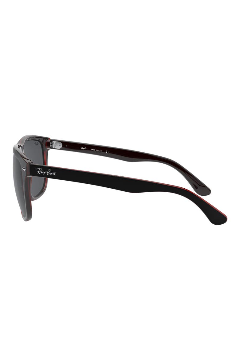Boyfriend 60mm Flat Top Sunglasses, Alternate, color, BLACK