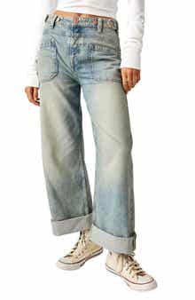 Free People We the Free Palmer Cuffed Baggy Jeans