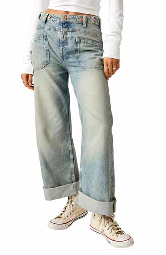 Free People We the Free Palmer Cuffed Baggy Jeans