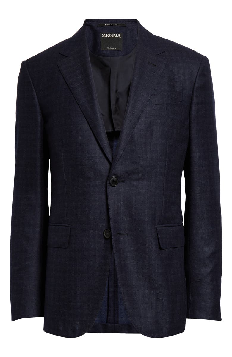 ZEGNA 15Milmil15 Plaid Wool Blazer, Alternate, color, 
