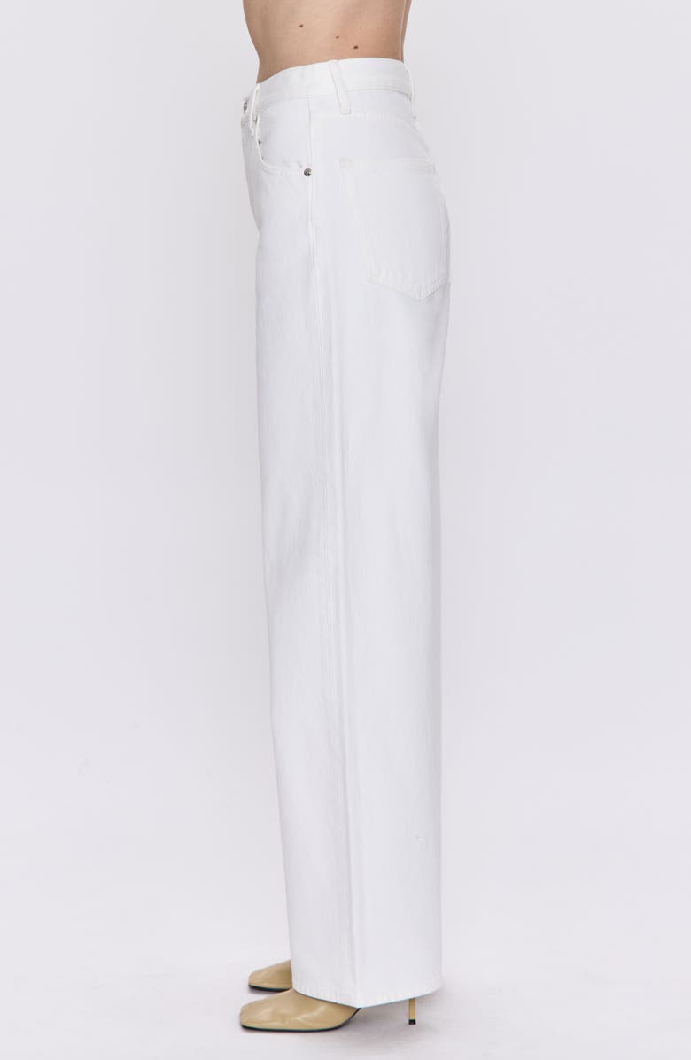 Pistola Tate High Waist Wide Leg Jeans, Alternate, color, Paper White