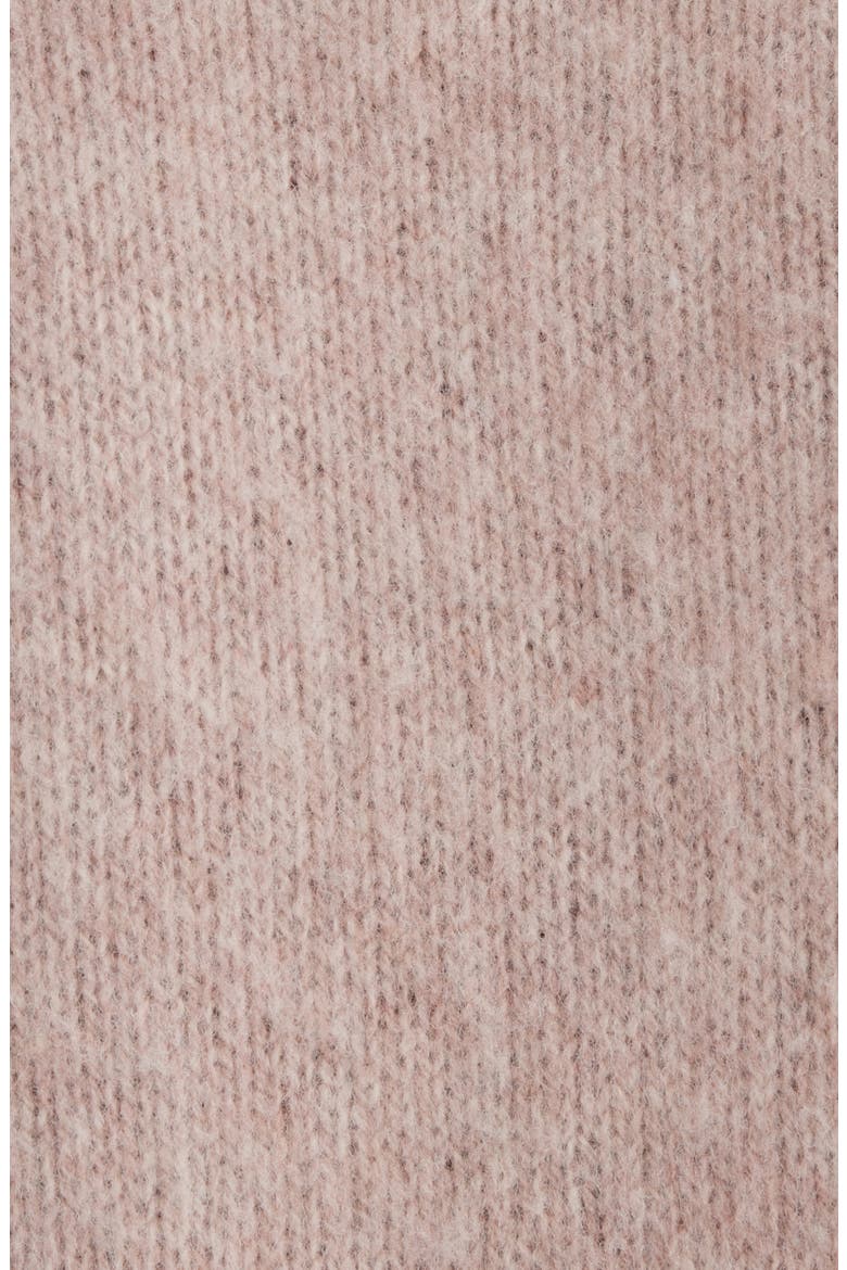 Shetland Wool Polo Cardigan, Alternate, color, PINK MELANGE