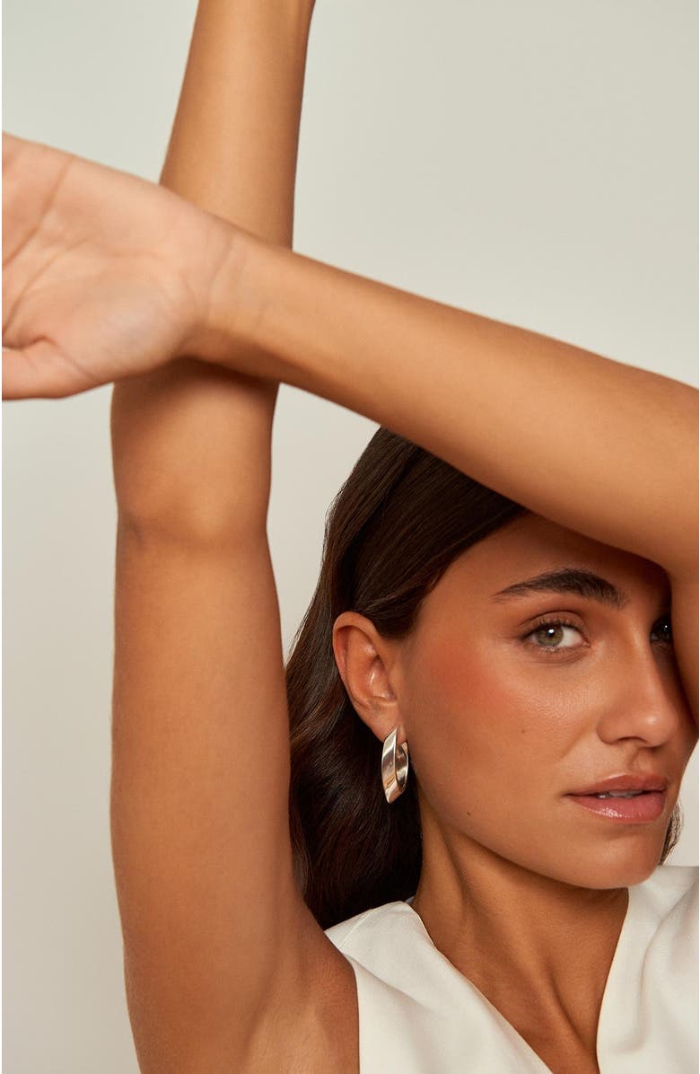 CXC Aroma Hoop Earrings, Alternate, color, Silver