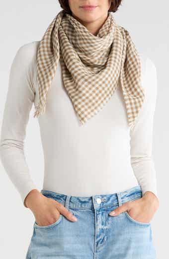 Gingham Cotton Scarf