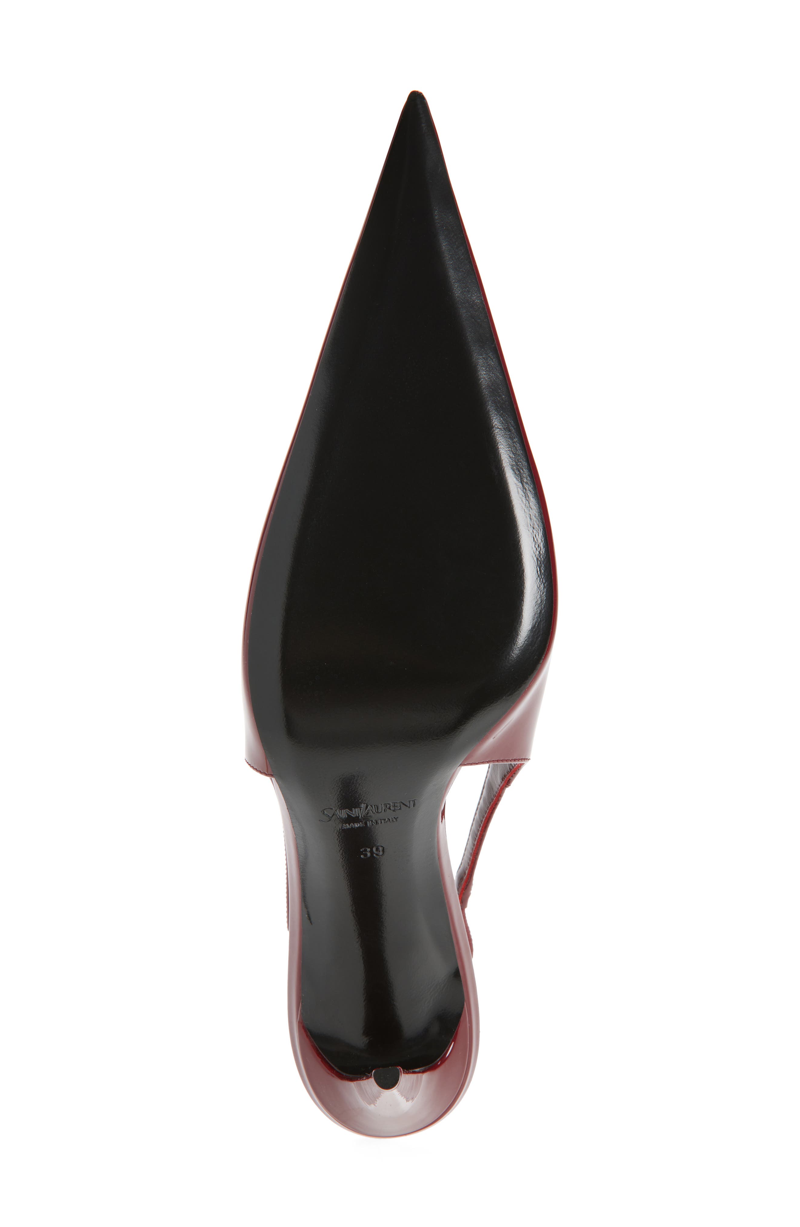 Saint Laurent Guermantes Slingback Pump, Alternate, color, Lust Red
