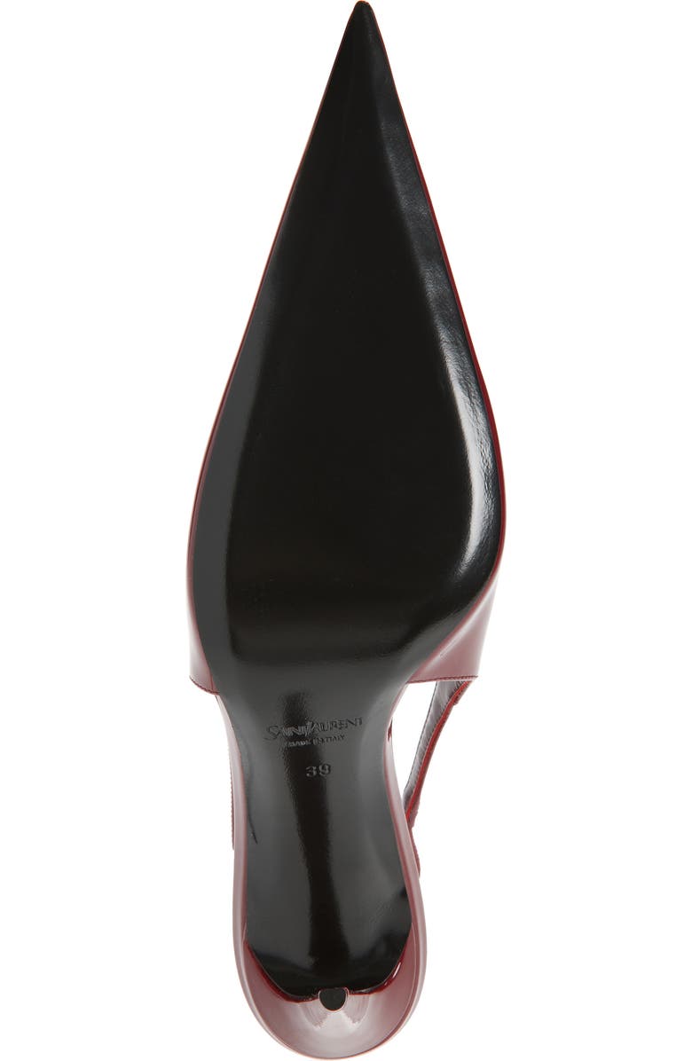 Saint Laurent Guermantes Slingback Pump, Alternate, color, Lust Red