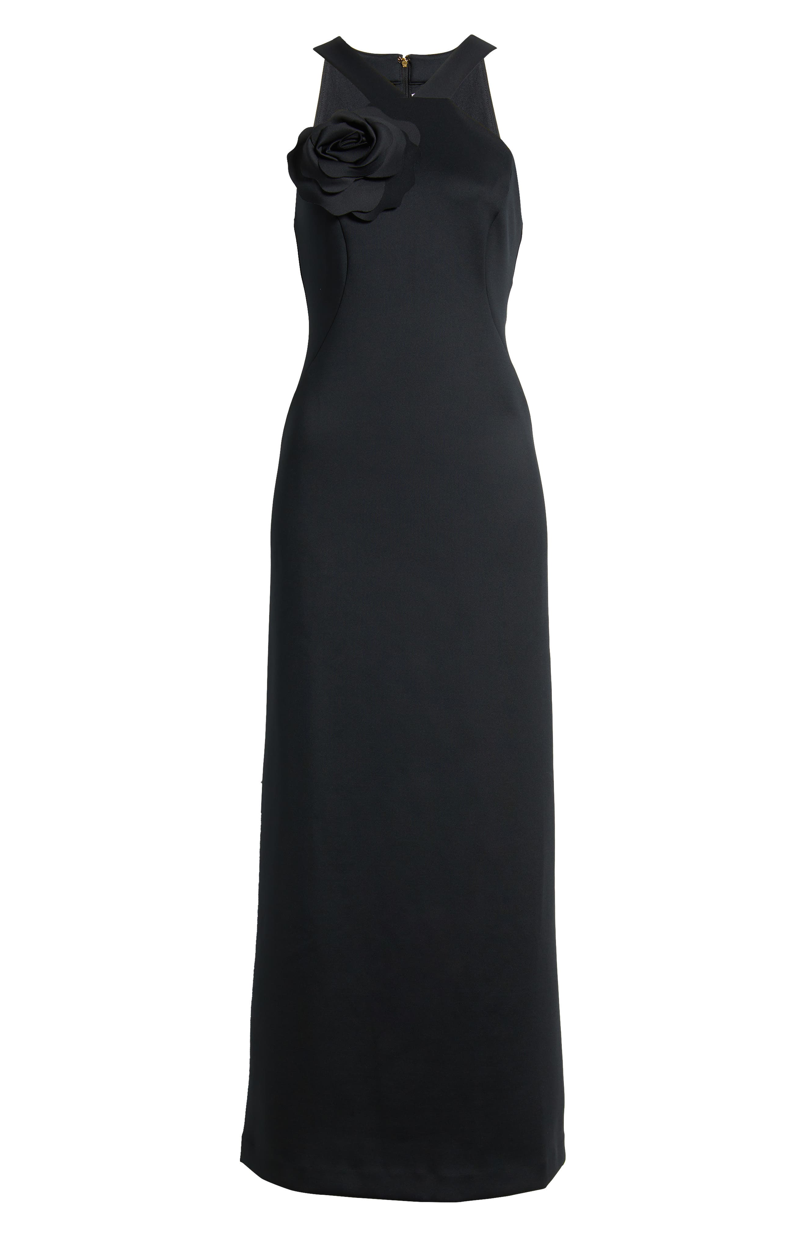 gianna halter maxi dress Gianna Satin Halter Maxi Dress / Blue Geo Tile Print | MESHKI
