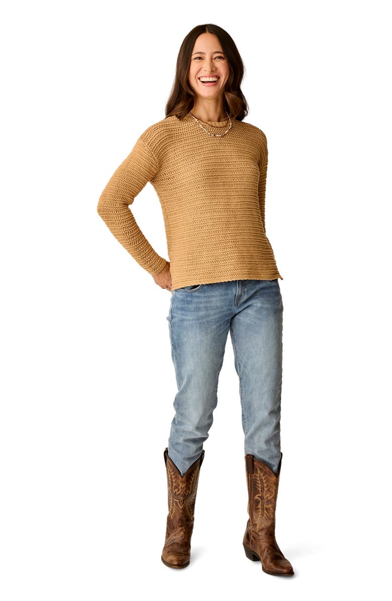 Carve Designs Clarissa Sweater, Main, color, Camel