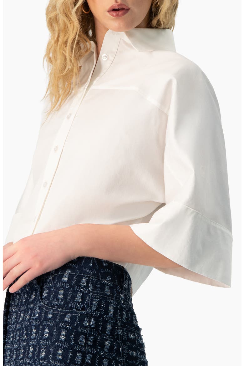 Dolman Sleeve Wide Shirt, Alternate, color, White