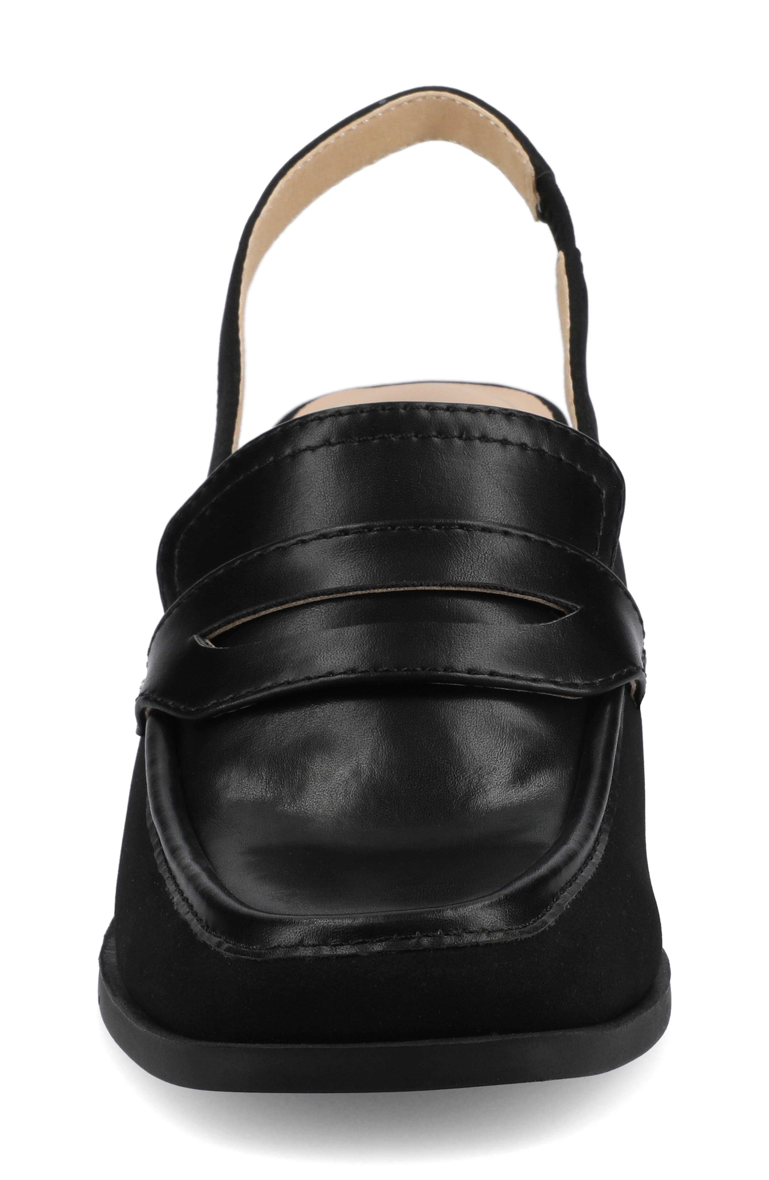 Journee Collection Henrika Slingback Pump, Alternate, color, Black