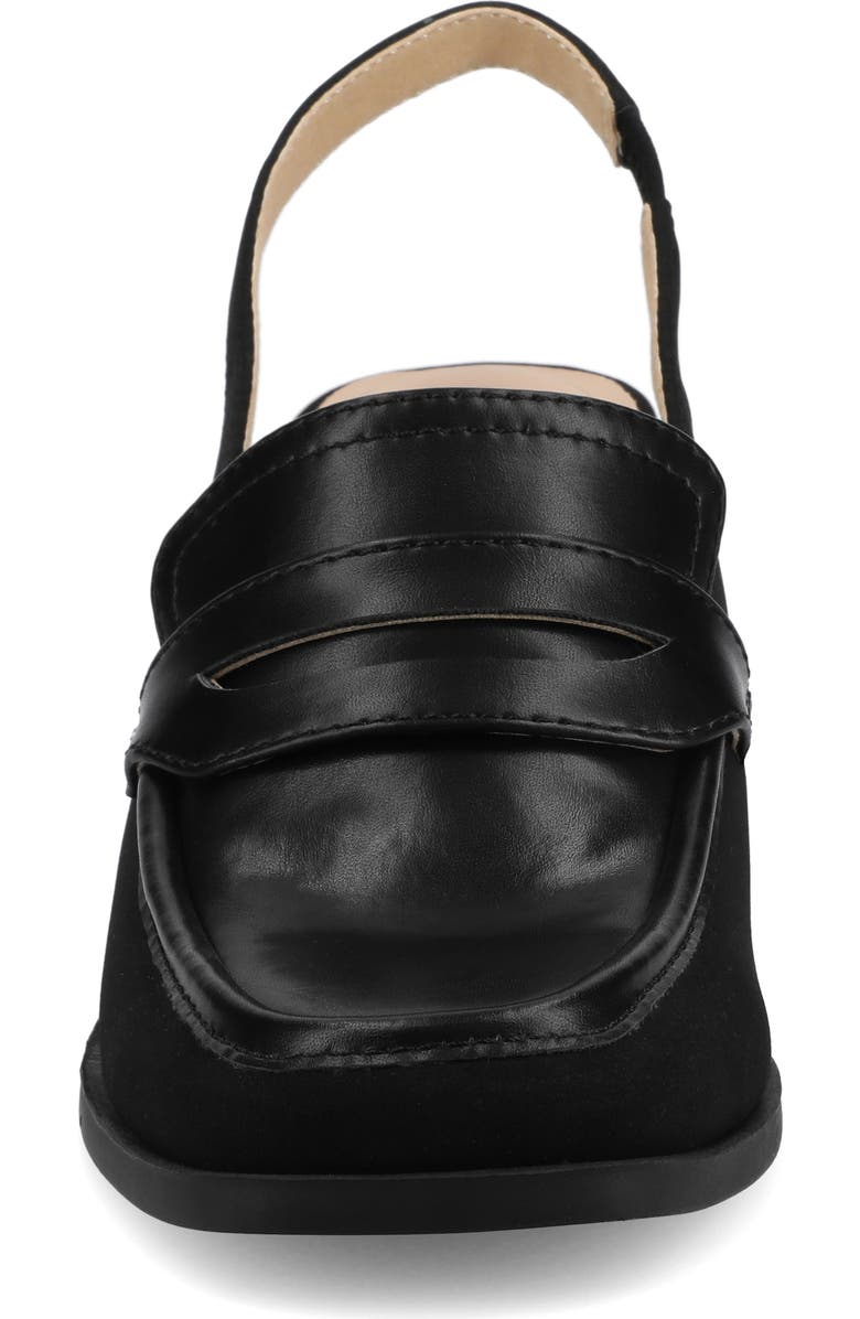 Journee Collection Henrika Slingback Pump, Alternate, color, Black