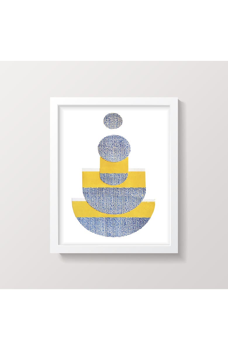 Artxtiles Nesting Small Framed Print, Main, color, Yellow