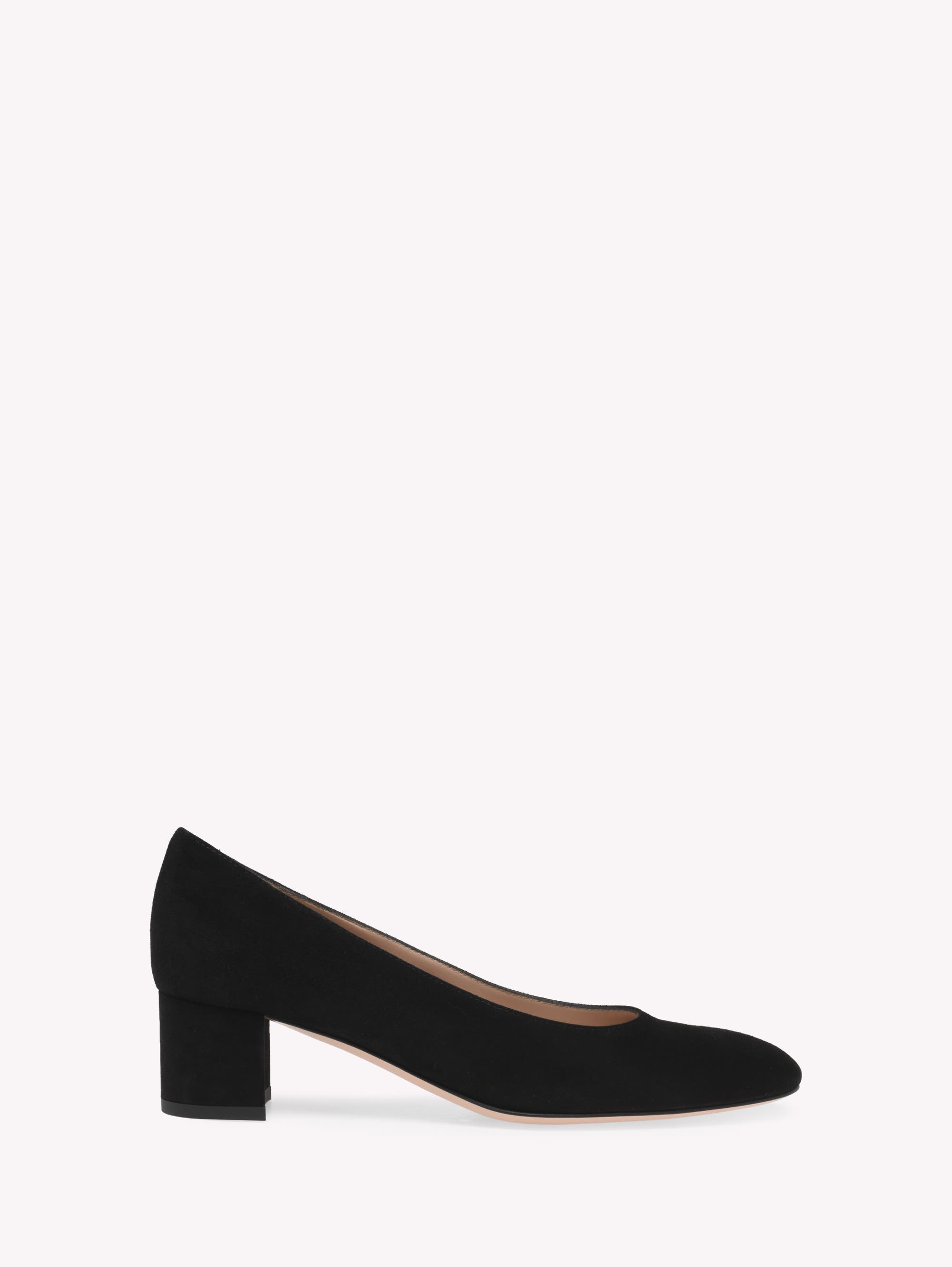Gianvito Rossi Ryan 45 Pump, Main, color, Black Suede Leather