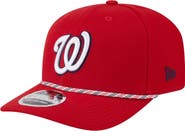 New Era Men's New Era Red Washington Nationals Multi-Rope 9SEVENTY Stretch-Snap Hat