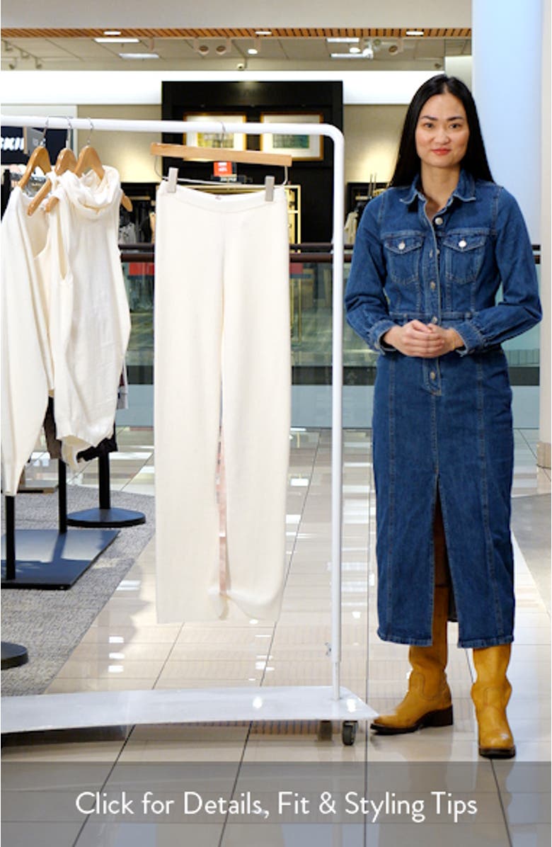 Wren Slim Fit Cotton & Cashmere Knit Pants, sales video thumbnail