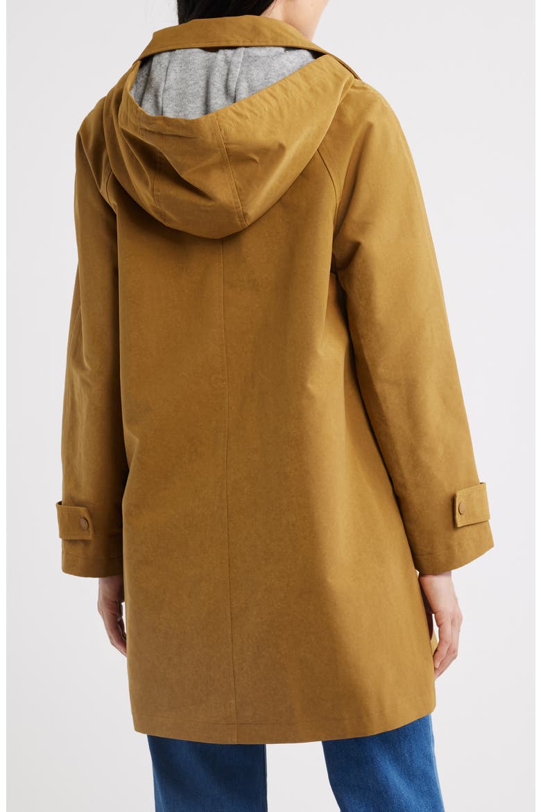 Flared Hooded Raincoat, Alternate, color, TAN