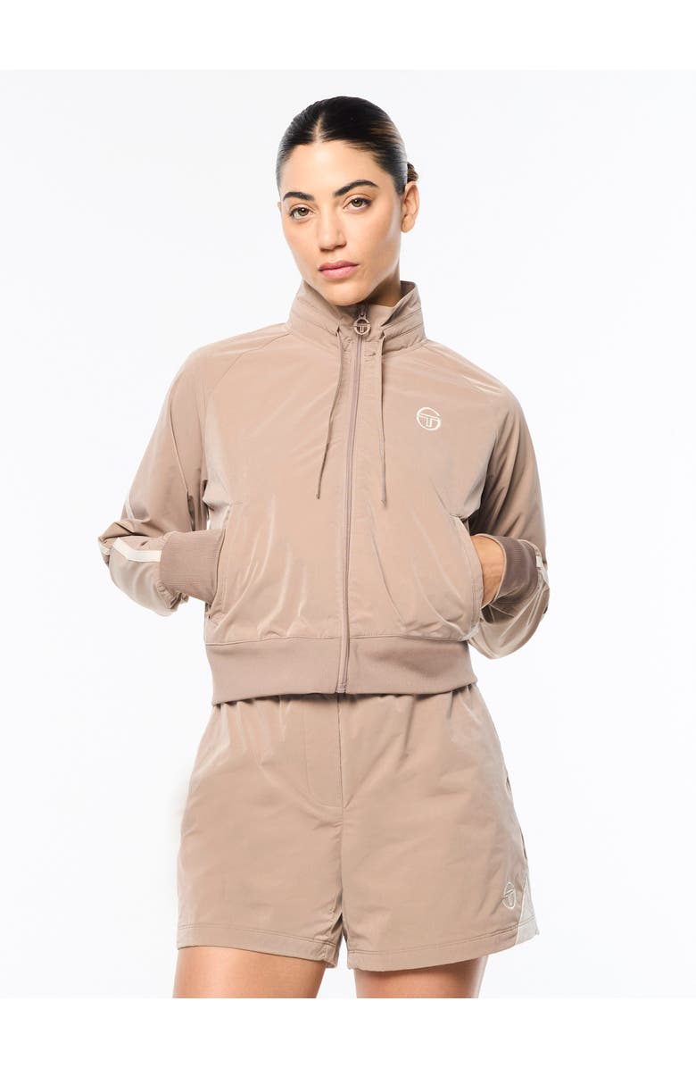 Sergio Tacchini Pippa Track Jacket, Main, color, Taupe Grey