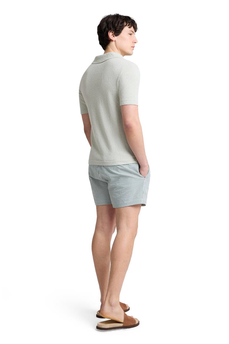 Boucle Knit Johnny Polo, Alternate, color, Muted Sage