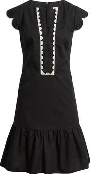 Eliza J Scallop Ruffle Hem Dress