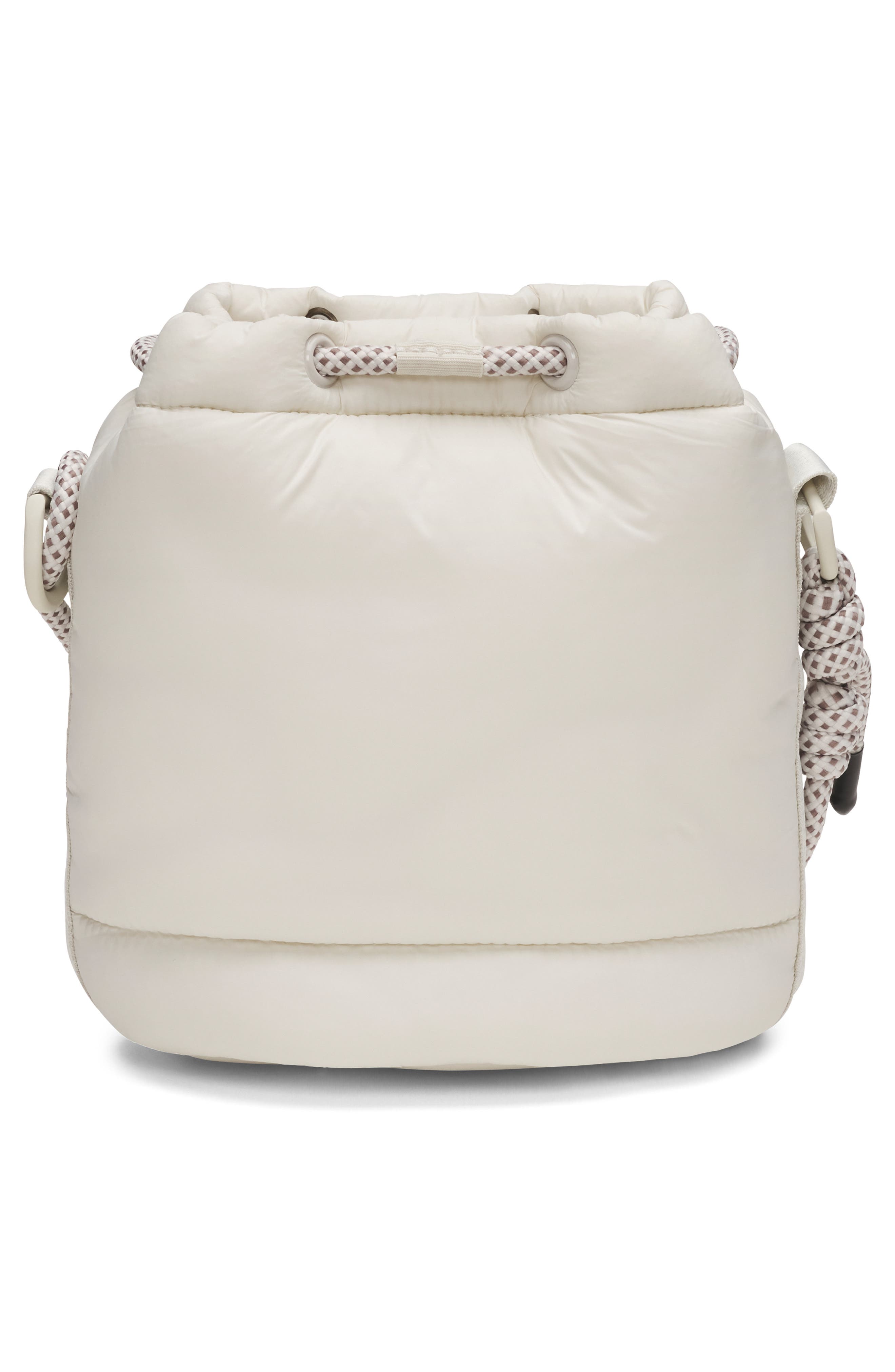 UA Studio Water Resistant Puffer Bucket Bag, Alternate, color, SUMMIT WHITE