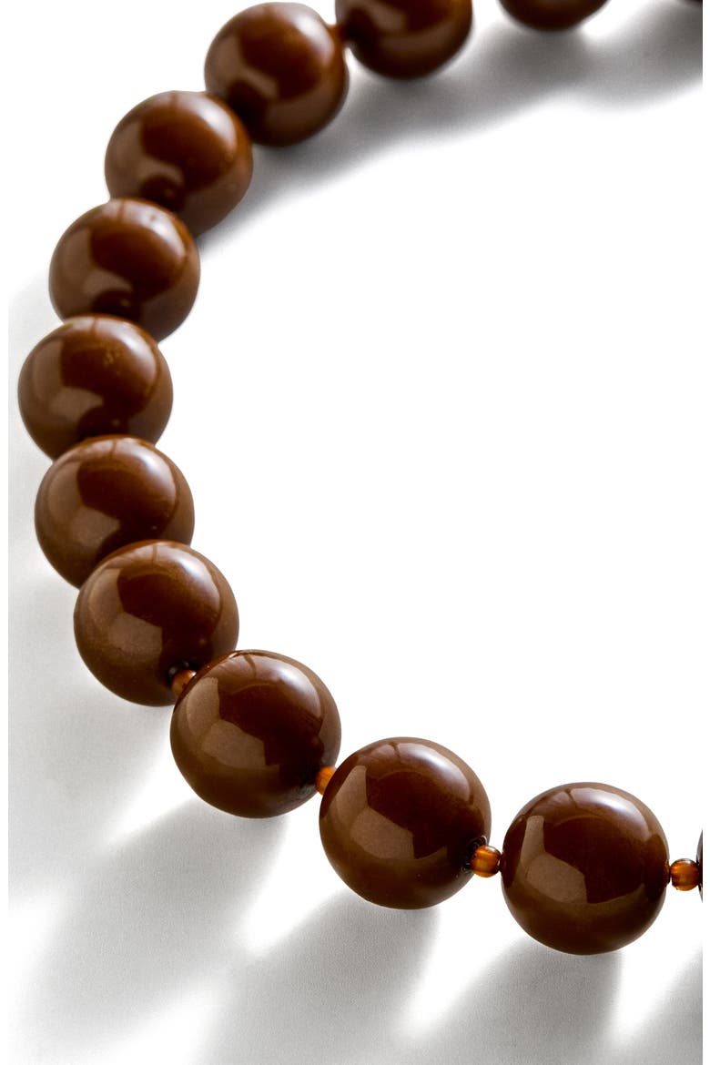 Jane Beaded Necklace, Alternate, color, BROWN