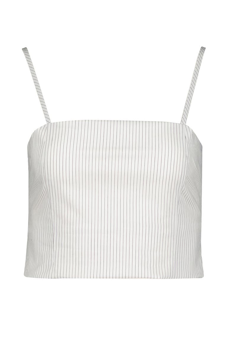 Sorrento Corset Top, Alternate, color, Pinstripe