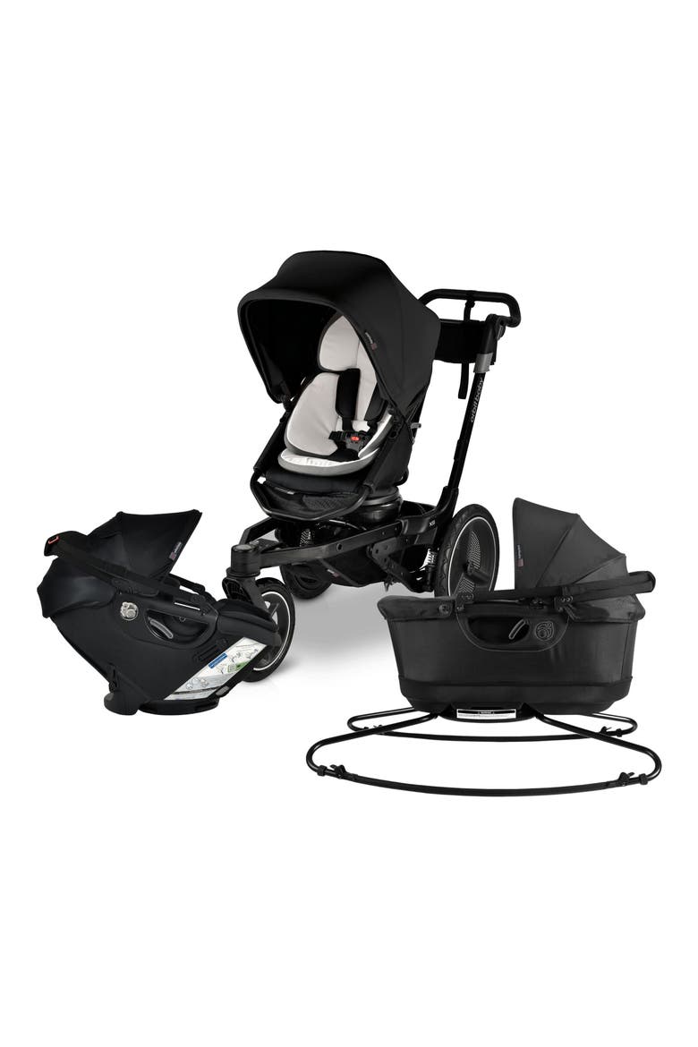 Jog, Lounge & Ride G5 Car Seat, Bassinet & Stroller Travel System, Main, color, BLACK/ BLACK
