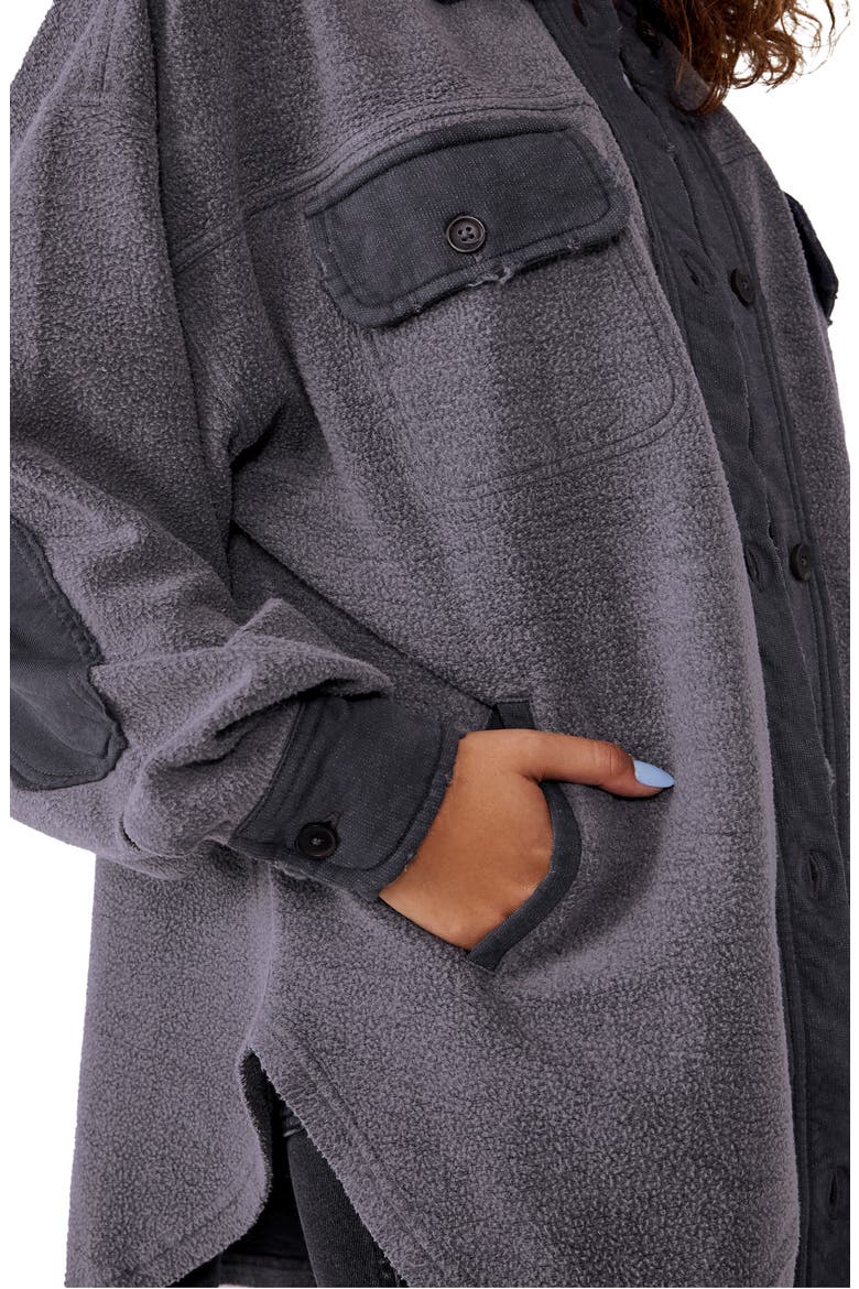 We the Free Ruby Fleece Shirt Jacket, Alternate, color, INCENSE