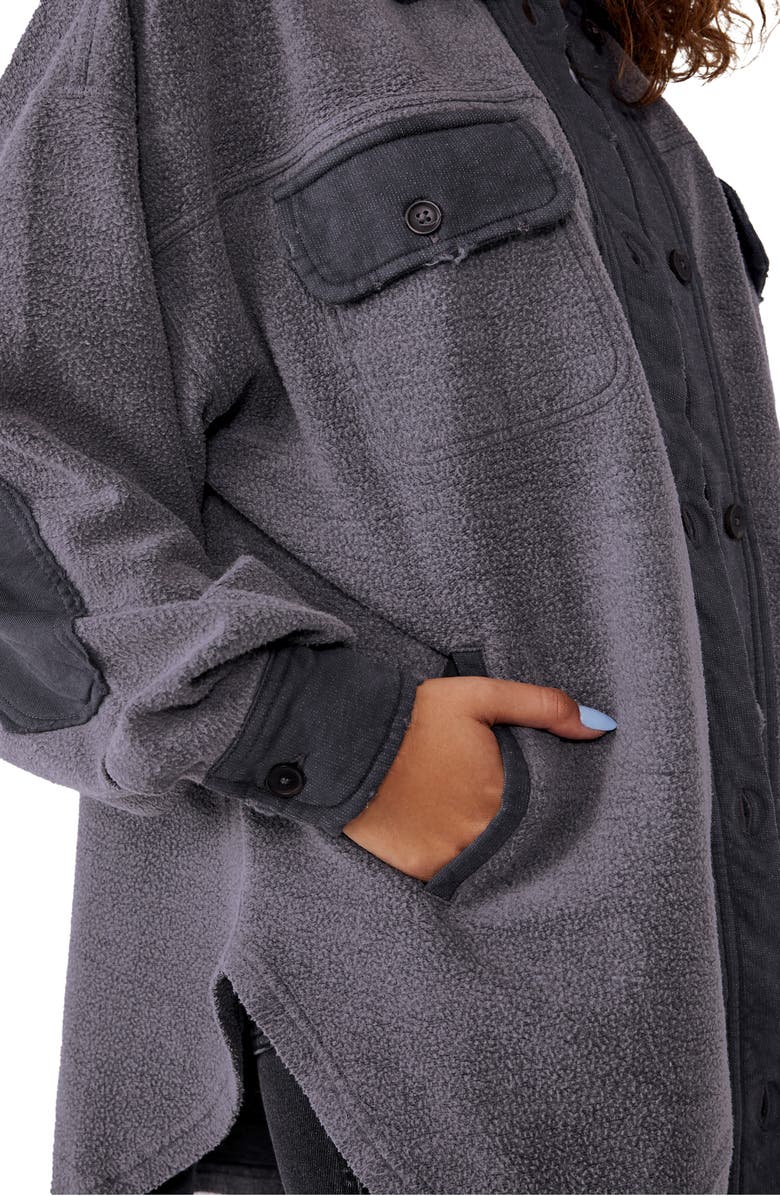 Free People We the Free Ruby Fleece Shirt Jacket, Alternate, color,
